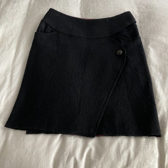 Stunning Handmade One of a Kind Boiled Wool Skirt - Picture 3 of 15